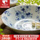 陶趣居有古窯復(fù)古日本進(jìn)口陶瓷餐具日式菜盤餐盤盤子花聚會釉下彩菜盤 21*6.2cm 缽 8.2英寸