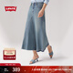Levi's【商場(chǎng)同款】李維斯25春夏新款女士洗水牛仔半身裙003WA 藍色 XL (28)