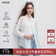 KBNE【萊賽爾】白色襯衫外套女款上衣開衫夏季新款爆款薄襯衣 白色 L