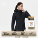 KOLON SPORT/可隆防水沖鋒衣 女子戶(hù)外防風(fēng)透濕撞色連帽3L夾克外套 LKJK5MNT06-BK 黑色 S 160/84A