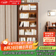 PALULA BUFFY防塵書(shū)柜帶玻璃門(mén)家用客廳立柜兒童實(shí)木書(shū)架落地置物架手辦柜子 半透明鋼化玻璃-5門(mén)80cm 胡桃色