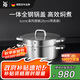 WMFWMF蒸鍋不銹鋼燉鍋家用蒸煮兩用鍋 Iconic系列蒸鍋 2層 28cm