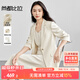 尚都比拉職場(chǎng)通勤西裝套裝女堆堆袖西服外套+雙肩帶吊帶裙兩件套免搭配