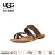 UGG夏季新款女士舒適時(shí)尚低跟交叉套趾涼拖鞋1170550MLSS|糖漿色 37