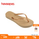 havaianas哈唯納SlimFlatform厚底人字拖女夏外穿增高夾腳涼拖鞋 0570-金色 37 37/38巴西碼
