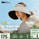 蕉下（beneunder）燈罩帽大帽檐遮陽帽女黑膠防曬帽全臉遮陽空頂帽太陽帽BM563灰
