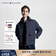 TOMMY HILFIGER秋冬女裝休閑菱形格紐扣翻領(lǐng)寬松保暖短款棉服夾克外套39252 藏青色DW5 M （推薦：115-130斤）