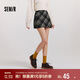 森馬（Semir）半身裙女格紋A字裙復(fù)古文藝冬俏皮短裙小個(gè)子學(xué)院風(fēng)101724120008
