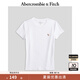 ABERCROMBIE & FITCH【經(jīng)典小麋鹿】女裝25夏季美式百搭圓領(lǐng)短袖T恤KI139-5273 白色（棕色小麋鹿） XS (160/84A)