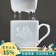 古鎮陶瓷十二生肖過(guò)濾杯家用水杯過(guò)濾茶杯陶瓷玲瓏景德鎮杯子帶蓋辦公杯 十二生肖-馬