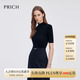 PRICH【100%綿羊毛】設計感半高領打底衫2025春季新款毛針織衫女 19黑色 L 165