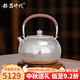 銀器時(shí)代 拉新價(jià)純手工銀壺茶具一張打足銀999燒水壺家用茶道泡茶禮品送禮 小號鏡面錘紋410克 800ml
