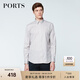 PORTS寶姿男裝春夏商務(wù)休閑襯衫棉質(zhì)格子襯衫MN8B023GFC030 SAND CHECK M