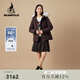 beanpole 90%鵝絨 濱波 秋冬女可拆卸毛領(lǐng)運動(dòng)羽絨服 酒紅色 M 165/88A M