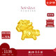 周大福SOINLOVE 愛蜜金大金馬時(shí)髦黃金轉(zhuǎn)運(yùn)珠足金 情侶 VR923七夕