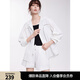 ELLE【UPF50+防曬服】鏤空花邊戶(hù)外防曬襯衫外套女2025春新款小衫 白色 M