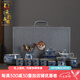 承韻尚樽景德鎮(zhèn)青花瓷功夫茶具套裝家用陶瓷千里江山泡茶壺茶杯蓋碗送禮盒 【纏枝蓮-+六君子】禮盒裝 17頭