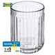 宜家（IKEA）SILVTJARN西勒福珊牙刷架透明玻璃瓶牙刷收納杯實(shí)用置物 牙刷架