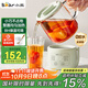 小熊（Bear）迷你養生壺養生杯 電燉杯電熱杯煮花茶壺燒水壺辦公室杯子0.4L全玻璃杯體YSH-F04E1