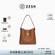 ZESH/澤尚【新品上市】留痕銅錢(qián)hobo包大容量包老錢(qián)風(fēng)單肩包 金棕色