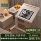 梵奈森 氣動(dòng)升降床邊桌 折疊翻轉(zhuǎn)工作臺(tái) 可移動(dòng)電腦桌易收納小戶型 氣動(dòng)升降|雙面翻轉(zhuǎn)|米白色