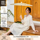 香影新中式輕國風(fēng)套裝女2025秋季新款連衣裙兩件套裙子穿搭一整套 米色 L