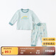 davebella戴維貝拉童裝2021秋冬兒童內衣套裝男童秋衣秋褲棉質(zhì)睡衣DBX19056恐龍印花90cm