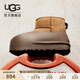 UGG【明星同款】冬季男女同款迷你脆皮泡芙雪地靴1158370 CHE | 栗色 38