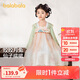 巴拉巴拉漢服女童連衣裙2024秋裝童裝兒童國風小童長袖襦裙潮208324111005