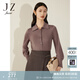 玖姿（JUZUI）商場(chǎng)同款休閑日常寬松襯衫毛衫女冬款JWCD30605 粉紅 S