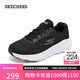 斯凱奇（Skechers）搖搖鞋女春秋跑步鞋網(wǎng)面厚底緩震運動(dòng)舒適慢跑鞋休閑鞋129365