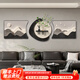 致匠心背有靠山客廳裝飾畫(huà)現代簡(jiǎn)約沙發(fā)背景墻掛畫(huà)高級感水培綠植三聯(lián)畫(huà) A-石來(lái)運轉+FZH01+兔子黑 80x60/80x80（砂巖）/80x60cm 黑色U型外框+UV精雕+砂巖+花瓶20