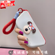 宜品達灰色眼鏡收納盒收納袋高顏值女兒童眼鏡盒防塵保護套便攜外出防水 【灰色眼鏡狗】 長17.5寬8.3cm