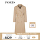 PORTS寶姿女裝 秋冬新品女裝長袖長風(fēng)衣SL9T003LWD042 流沙駝 XS (2)