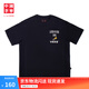 李寧中國李寧短袖文化衫T恤男女同款25夏季新款棉質(zhì)寬松運動(dòng)上衣 黑色-2 L