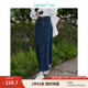 茵曼（INMAN）翻袖設計感牛仔短外套2025秋季女裝新款寬松休閑小個(gè)子夾克上衣 深牛仔藍半身裙--18438189 M