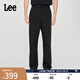 Lee25新品經(jīng)典舒適直筒字母Logo織標(biāo)男士日常休閑布褲潮流LMB0099 黑色 30