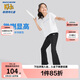 Skechers斯凱奇兒童喇叭褲女童緊身高腰夏季防曬兒童高彈運動(dòng)褲P323G052