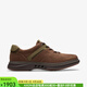 其樂（Clarks）Un Briley Vibe男鞋休閑皮鞋透氣磨砂皮抓地力強舒適26180208 Dark Brown 8.5 41.5碼