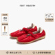 FOOT INDUSTRY 足下工業(yè) 「2025新款」 瑪麗珍紅色魔術(shù)貼休閑舒適薄底女鞋夏季 中國紅/古白色 （建議拍大一碼） 37
