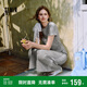 森馬（Semir）套裝女小心機短上衣高腰半身裙2025夏拼接蕾絲兩件套107425117010