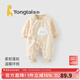 TONGTAI嬰兒連體衣春秋季男女寶寶衣服休閑外出哈衣爬服兒童滿(mǎn)月服 黃色 73cm