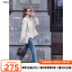 betu女裝2025秋季新款風(fēng)衣氣質(zhì)防風(fēng)立領(lǐng)抽繩收腰顯瘦外套2508T59 淺杏色 L