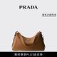 PRADA/普拉達(dá)【禮物】女士Prada Aimée大號(hào)牛皮革單肩包手提包 焦糖色