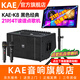 KAEK8英國kae音響楷爾旗艦樂(lè )器彈唱音箱戶(hù)外路演吉他大功率專(zhuān)業(yè)k歌直播立體環(huán)繞聲kae-k8 K8黑色（額定500W）+4T讀譜點(diǎn)歌機 官方標配