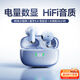 愛(ài)國者（aigo）【2025年最新款丨HIFI音質(zhì)】無(wú)線(xiàn)藍牙耳機半入耳式運動(dòng)游戲長(cháng)續航電量數顯適用蘋(píng)果小米TQ15冰晶藍