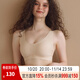 華歌爾藍標小懶貓美拉德色系3D軟支撐內衣無(wú)鋼圈小胸聚攏收副乳文胸3502 (背心款)奶茶色 M