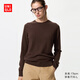 優(yōu)衣庫女裝羊絨圓領(lǐng)針織衫/長(cháng)袖毛衣毛衫25秋冬新款479160 38 深褐色 L /160/88A