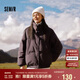 森馬（Semir）史努比系列羽絨服女立領寬松插肩袖2024冬三防外套109724113013