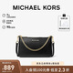 MICHAEL KORS禮物輕奢MK女包JET SET TRAVEL鏈條腋下斜挎手拿包中號黑/金色